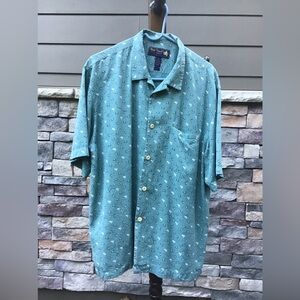 Nat Nast classic silk sport shirt size L machine washable